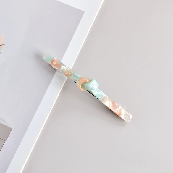 Elegant Acetate Women's Side Hair Clip Hairpin With Handcrafted Finish For Ponytails And Stylish Hairstyles