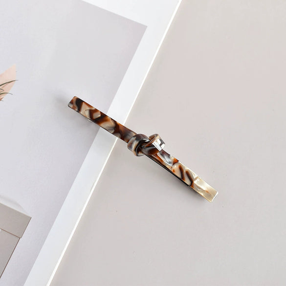 Elegant Acetate Women's Side Hair Clip Hairpin With Handcrafted Finish For Ponytails And Stylish Hairstyles