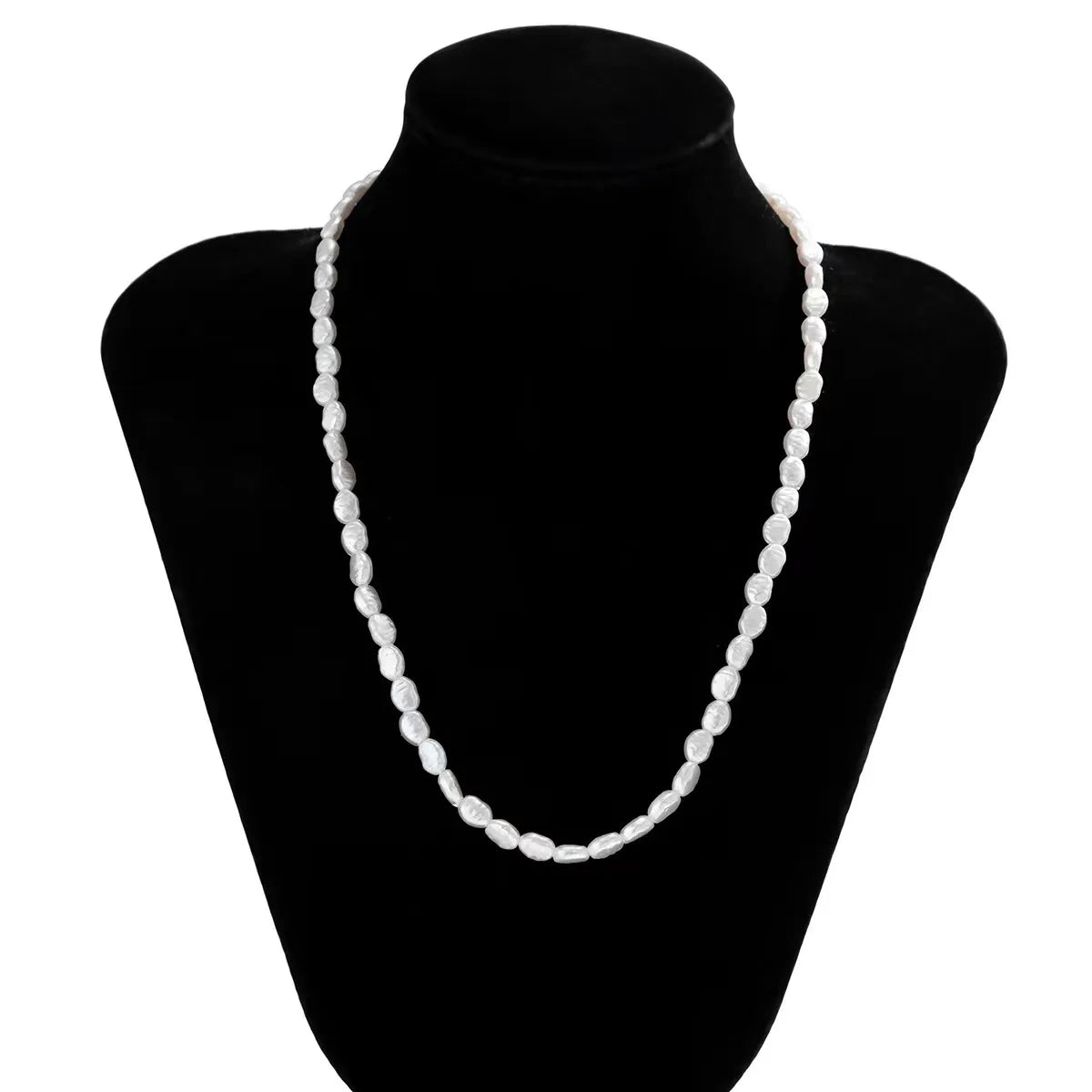 Elegant Baroque Style Geometric Imitation Pearl Wholesale Necklace