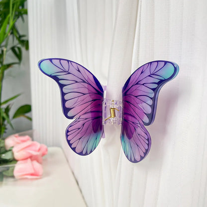 Elegant Basic Lady Butterfly Arylic Hair Claws