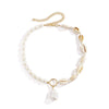 Elegant Beach Geometric Shell Artificial Pearl Shell Beaded Plating Women's Necklace