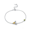 Elegant Bee Sterling Silver Plating Zircon Bracelets