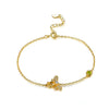 Elegant Bee Sterling Silver Plating Zircon Bracelets