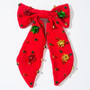 Elegant Bow Hairpin For Female With Diamond Snowflake Holiday Party Accessories Spring Clip Hair Accessories