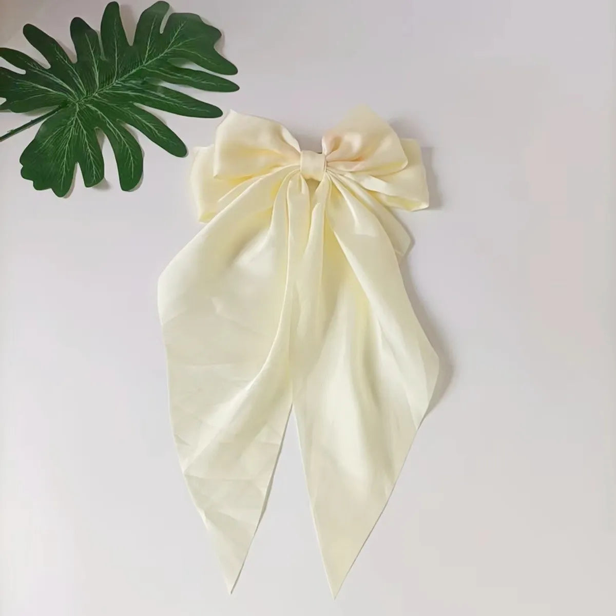 Women'S Elegant Bow Knot Satin Hair Clip