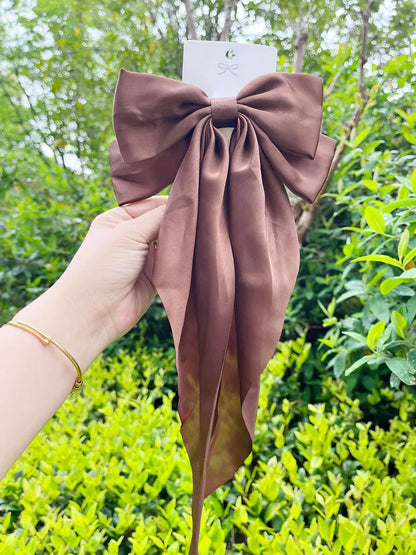 Women'S Elegant Bow Knot Satin Hair Clip