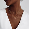 Elegant Bow Pendant Necklace For Women Copper Electroplated Thin Chain Cute Pattern Jewelry Gift