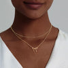 Elegant Bow Pendant Necklace For Women Copper Electroplated Thin Chain Cute Pattern Jewelry Gift