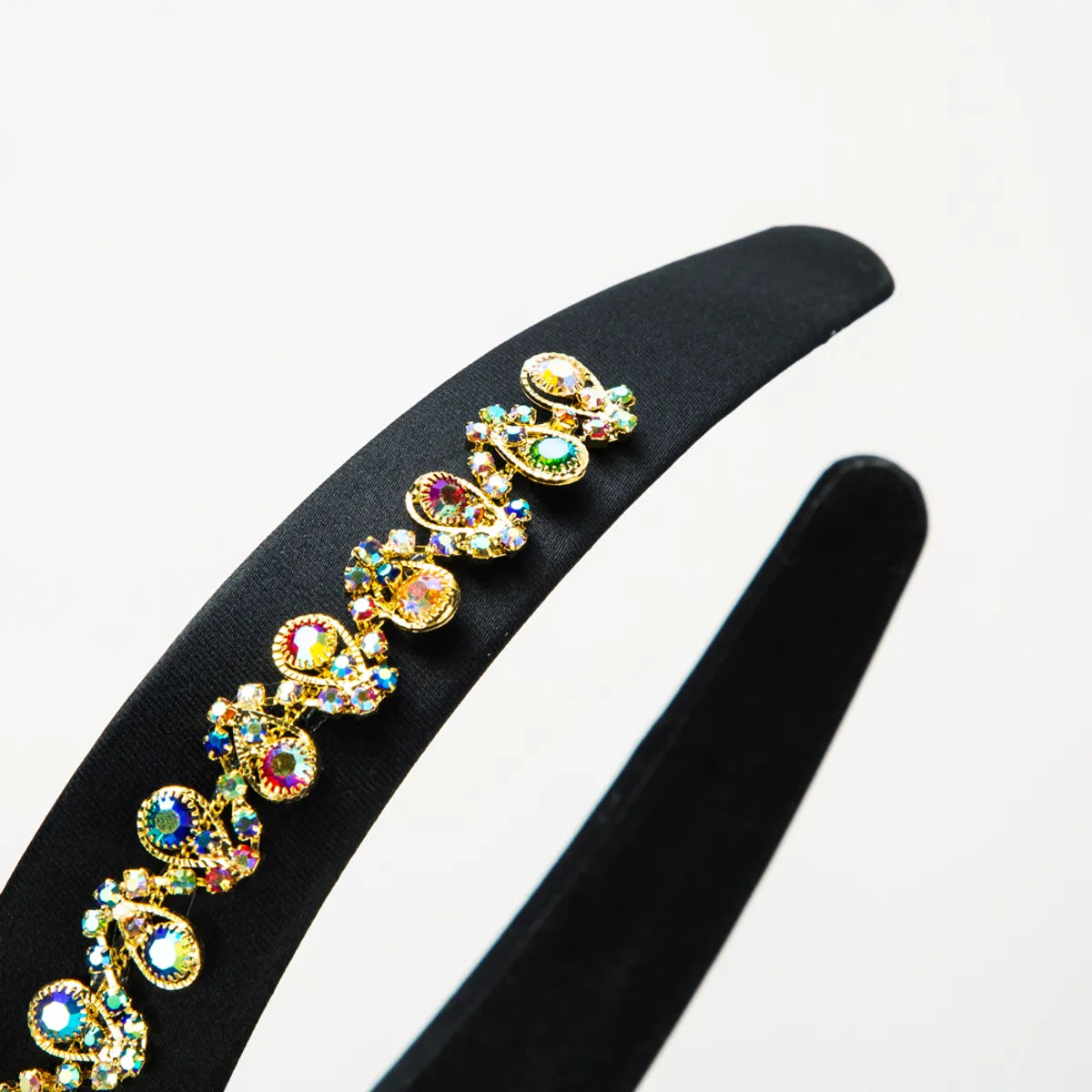 Elegant Butterfly Alloy Cloth Plating Inlay Rhinestones Hair Band