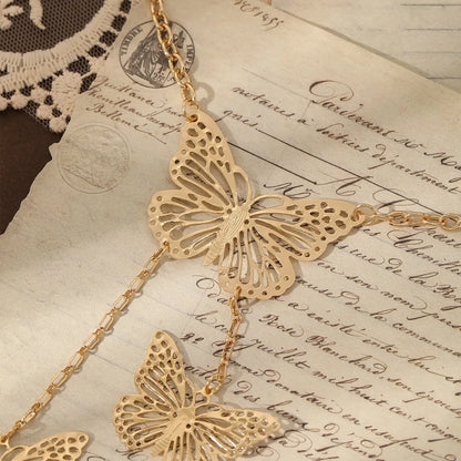 Elegant Butterfly Alloy Iron Wholesale Necklace