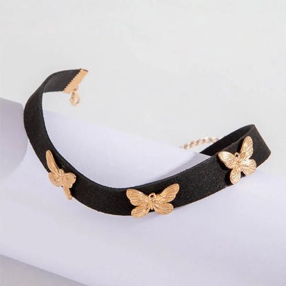 Elegant Butterfly Alloy Plating Alloy Women's Choker