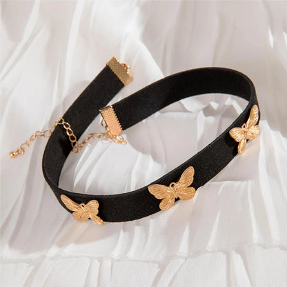 Elegant Butterfly Alloy Plating Alloy Women's Choker