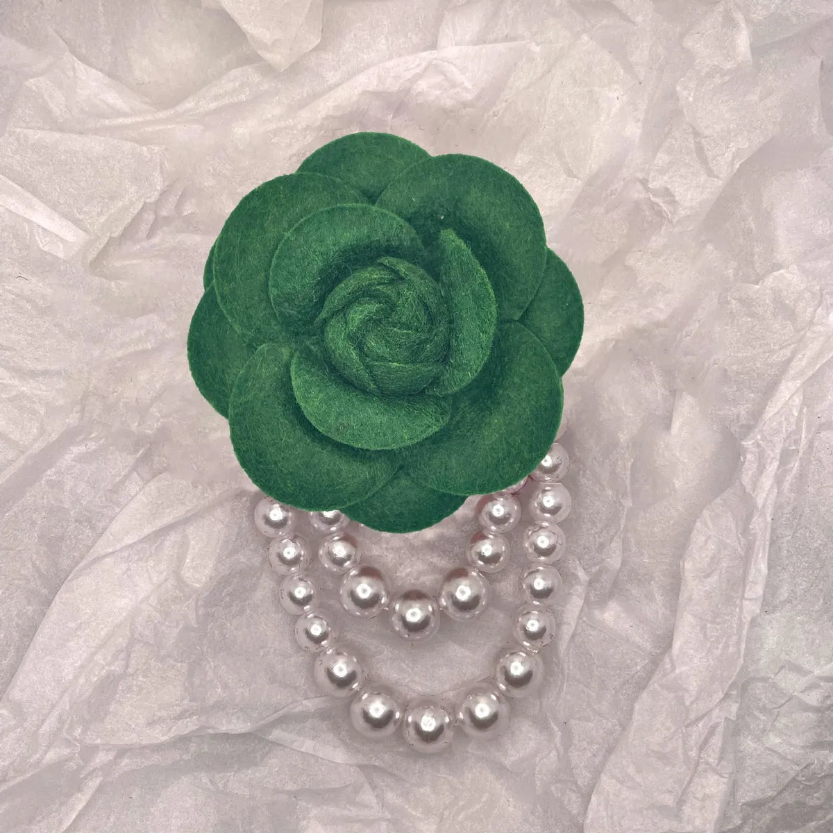 Elegant Camellia Imitation Pearl Unisex Brooches