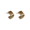 1 Pair Elegant Circle Heart Shape Solid Color Plating Metal Earrings