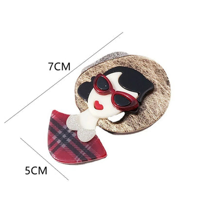 Elegant Classic Style Cartoon Arylic Women'S Brooches