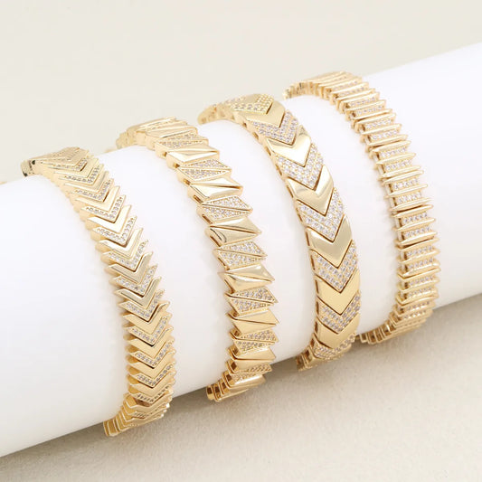 Elegant Classic Style Geometric K Gold Plated Zircon Polyester Copper Wholesale Drawstring Bracelets