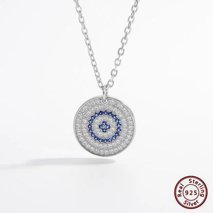 Elegant Classic Style Snake Sterling Silver Plating Inlay Zircon White Gold Plated Rhodium Plated Pendant Necklace