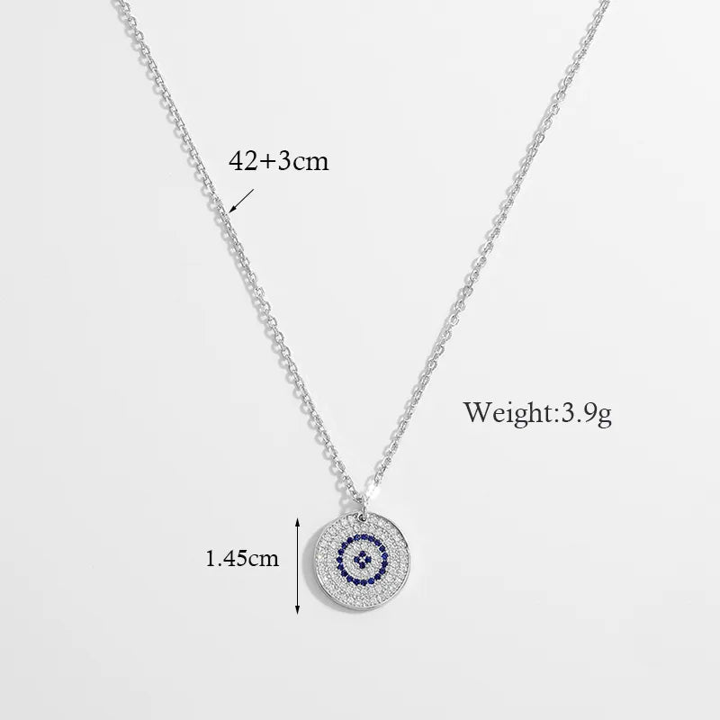 Elegant Classic Style Snake Sterling Silver Plating Inlay Zircon White Gold Plated Rhodium Plated Pendant Necklace