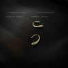 Elegant Copper Drop Earrings For Women With Electroplated Finish Simple Fashion High End Pea Shape Dangle Earrings