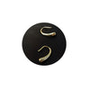 Elegant Copper Drop Earrings For Women With Electroplated Finish Simple Fashion High End Pea Shape Dangle Earrings
