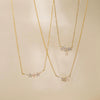 Elegant Copper Flower Petal Pendant Choker Necklace For Women With Zirconia Design And O Word Chain