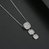 Elegant Copper Necklace With Zircon Inlay Simple Short Collarbone Chain For Women Refined Fashion Jewelry Gift