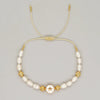 Elegant Cross Star Heart Shape Freshwater Pearl Brass Bracelets