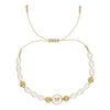 Elegant Cross Star Heart Shape Freshwater Pearl Brass Bracelets