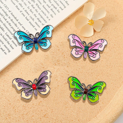 Elegant Cute Butterfly Alloy Women'S Brooches