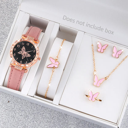 Elegant Cute Butterfly Buckle Quartz Women'S Watches