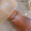 Elegant Cute Butterfly Copper Plating Inlay Opal Gold Plated Bracelets