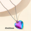 Wholesale Jewelry Elegant Cute Heart Shape 304 Stainless Steel 18K Gold Plated Plating Pendant Necklace