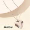 Wholesale Jewelry Elegant Cute Heart Shape 304 Stainless Steel 18K Gold Plated Plating Pendant Necklace