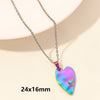 Wholesale Jewelry Elegant Cute Heart Shape 304 Stainless Steel 18K Gold Plated Plating Pendant Necklace