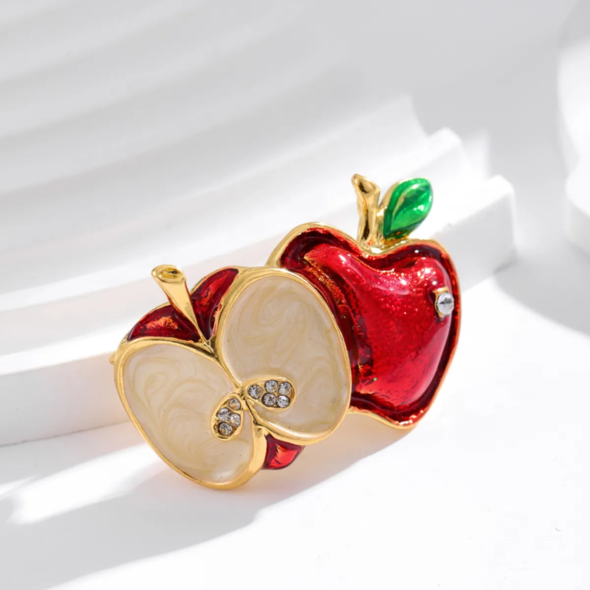 Elegant Cute Plant Fruit Bicycle Alloy Women'S Brooches