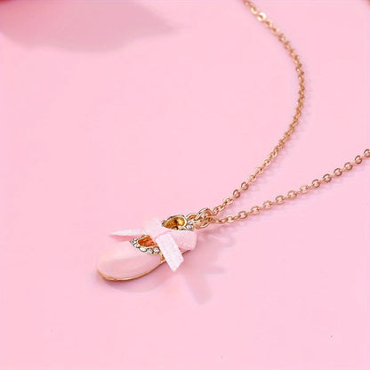 Elegant Cute Simple Style Dance Shoe Alloy Zinc Wholesale Pendant Necklace