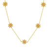 Elegant Daisy Flower Design Titanium Steel Gold Plated Women's Necklace With Electroplating Treatment