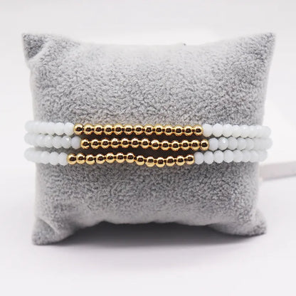 Elegant Devil'S Eye Glass Knitting Unisex Bracelets