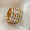 Elegant Enamel Petal Pattern Bracelet With Plated Finish Minimalist Refined Fashion Jewelry Accessory