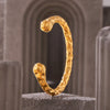 Elegant Exaggerated Roman Style Geometric 18K Gold Plated Titanium Steel Wholesale Bangle