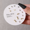 Elegant Fairy Women's Ear Studs And Combination Earrings Alloy Stainless Steel Heart Pattern Electroplating