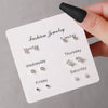 Elegant Fairy Women's Ear Studs And Combination Earrings Alloy Stainless Steel Heart Pattern Electroplating