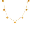 Elegant Fan Shaped Small Shell Pendant Clavicle Chain For Women Titanium Steel Plated 18K True Gold Electroplating Treatment Geometric Pattern