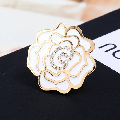 Elegant Flower Alloy Women'S Open Ring