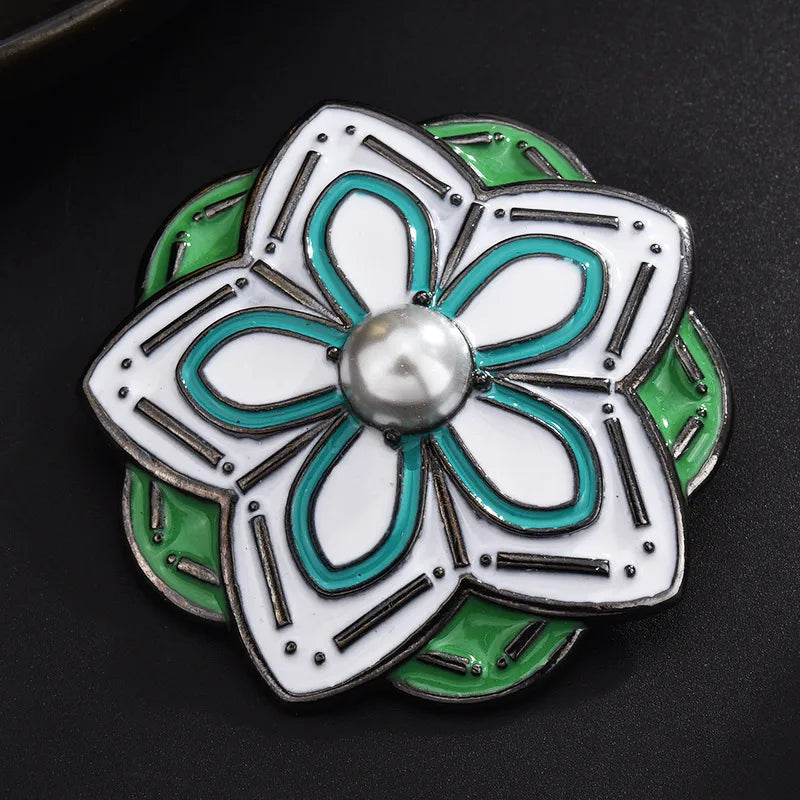 Elegant Flower Alloy Zircon Women'S Brooches