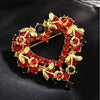 Elegant Flower Alloy Zircon Women'S Brooches