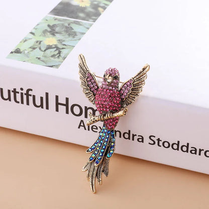 Elegant Flower Butterfly Bird Alloy Inlay Artificial Pearls Rhinestones Women'S Brooches