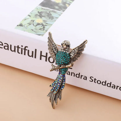 Elegant Flower Butterfly Bird Alloy Inlay Artificial Pearls Rhinestones Women'S Brooches