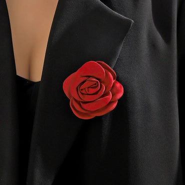 Elegant Flower Cloth Women'S Brooches