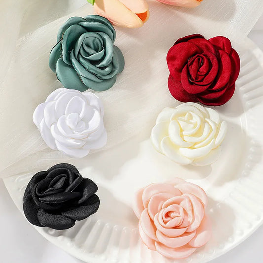 Elegant Flower Cloth Women'S Brooches